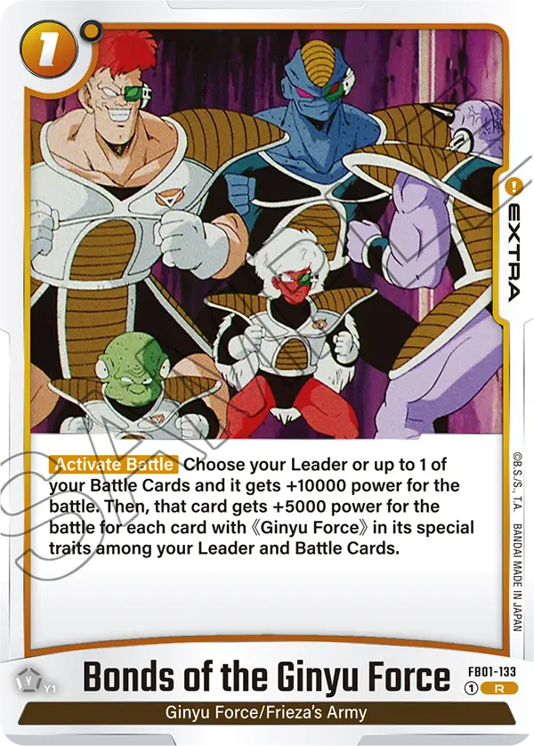 Imagen del mazo Ginyu Ataque de Escuadrón