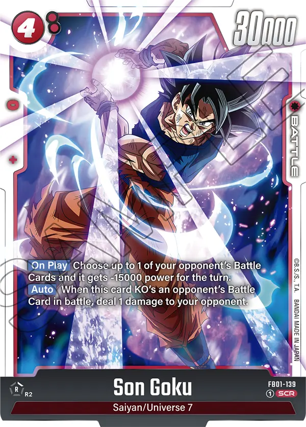 Imagen del mazo Son Goku FS01 Campeón Semanal Legal