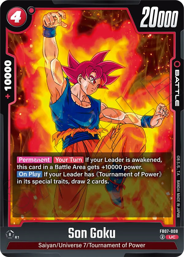 Imagen del mazo Son Goku FB02 Top 8 FB08