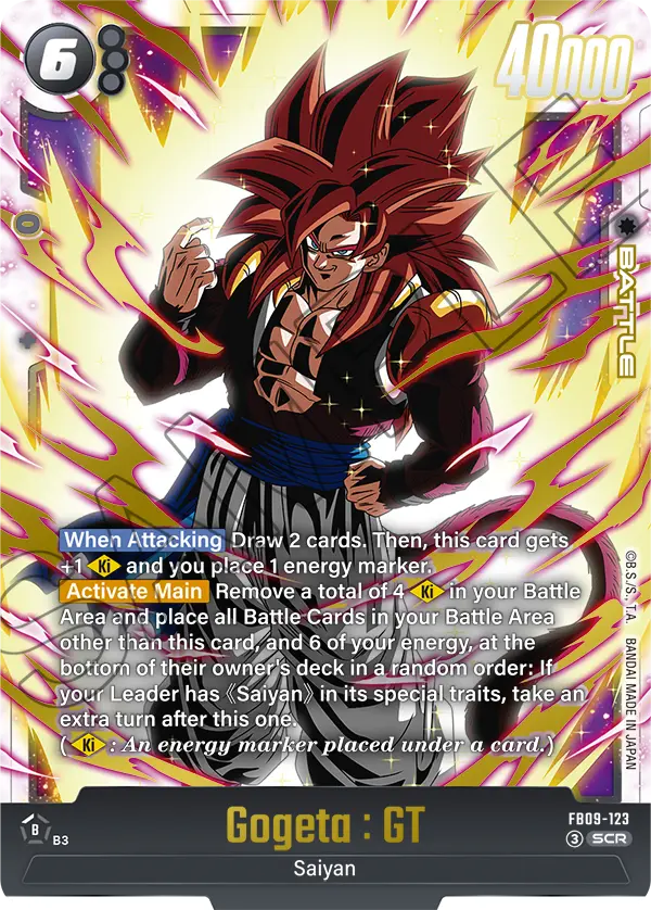 Imagen del mazo Gogeta GT Ki Overdrive