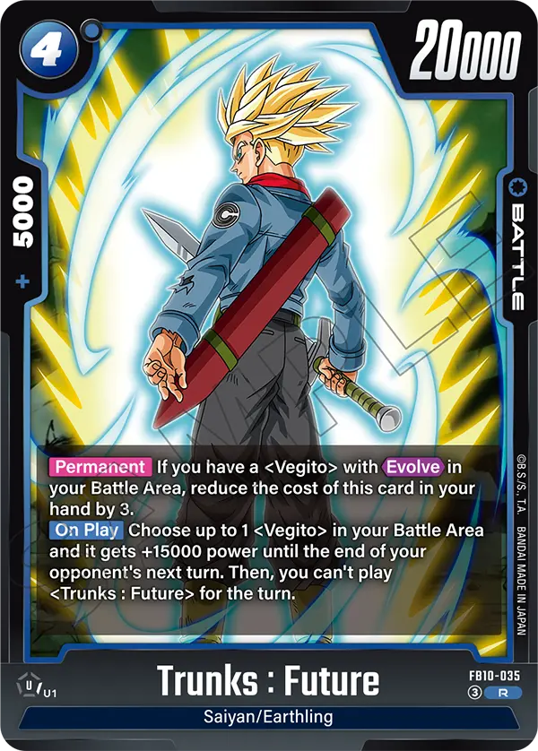 Trunks : Future, Control de mesa