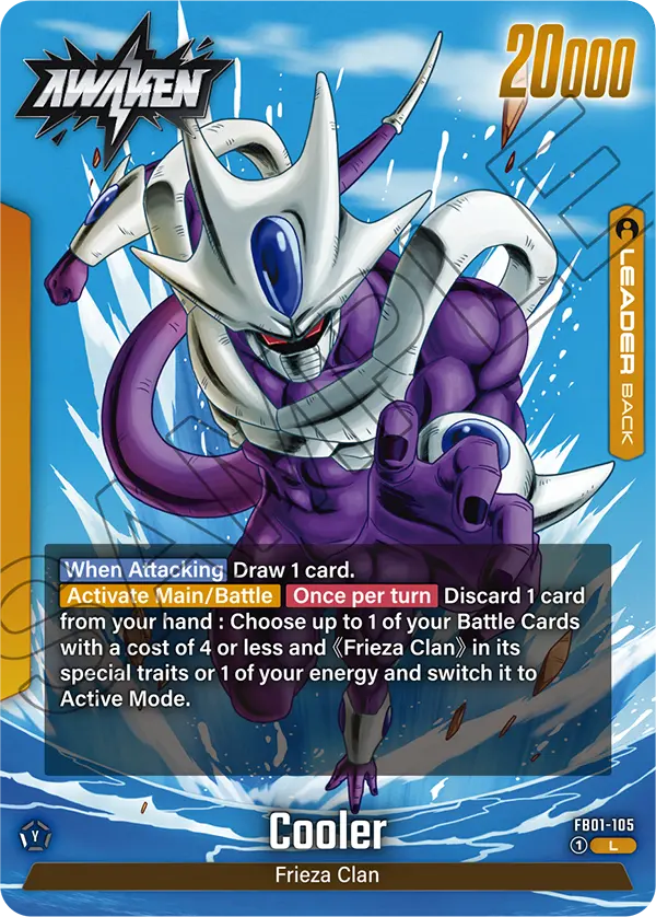 Cooler FB01-105, cara Awaken del líder amarillo