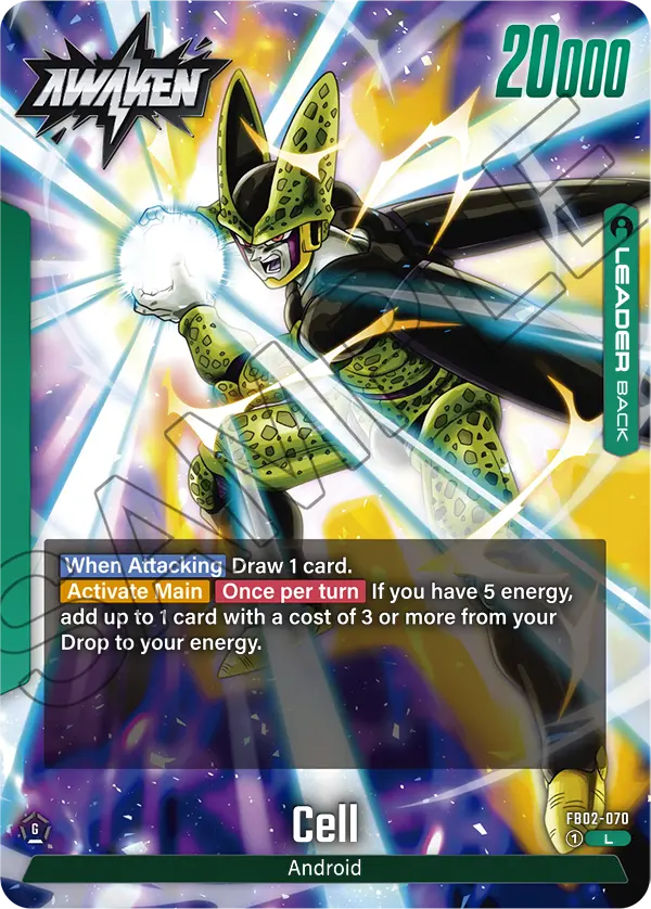 Cell FB02-070, cara Awaken del líder verde