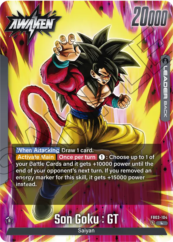 Son Goku : GT FB03-104, cara Awaken del líder negro
