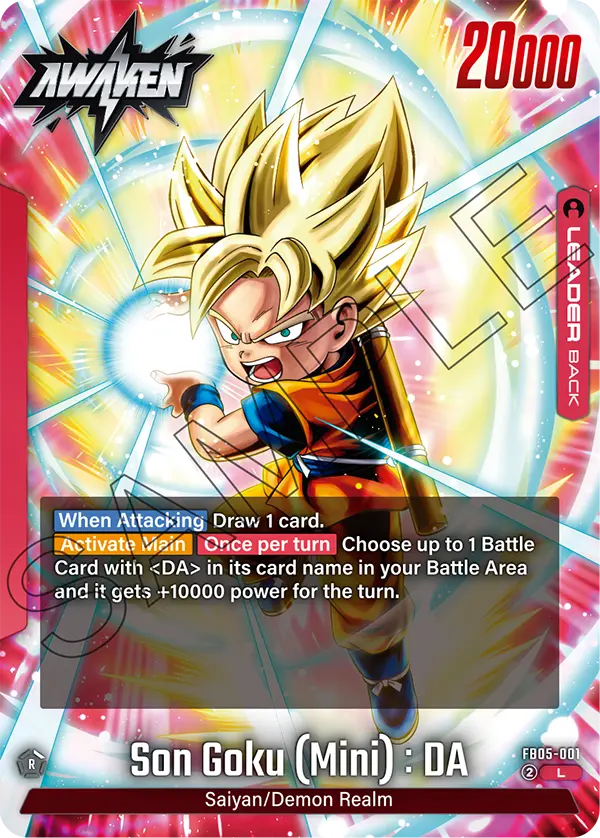 Son Goku (Mini) : DA FB05-001, cara Awaken del líder rojo