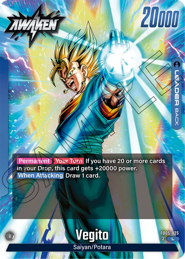 Vegito FB05-025, cara Awaken del líder azul