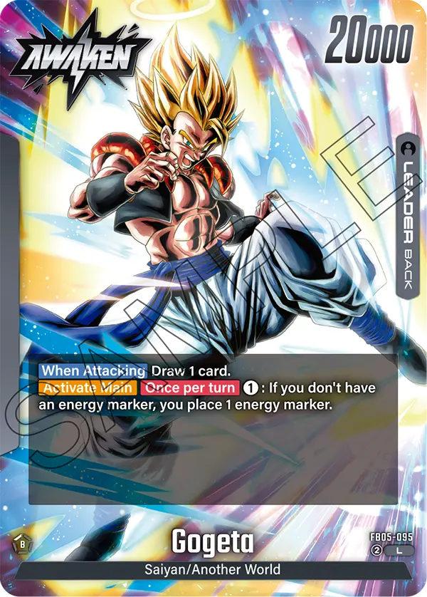Gogeta FB05-095, cara Awaken del líder negro
