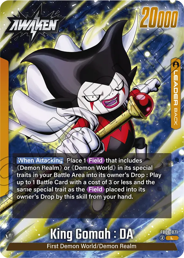 King Gomah : DA FB06-071, cara Awaken del líder amarillo