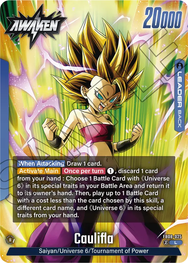 Caulifla FB08-025, cara Awaken del líder azul