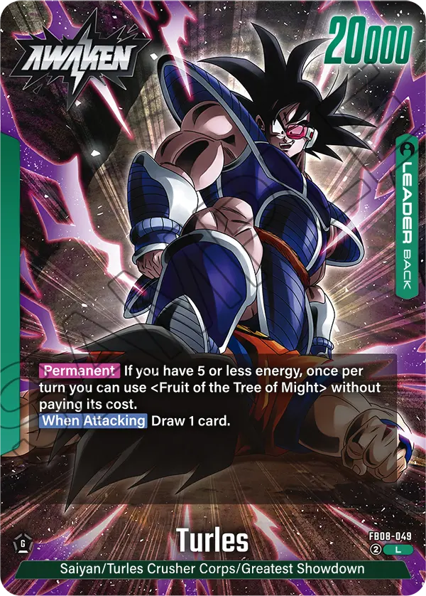 Turles FB08-049, cara Awaken del líder verde