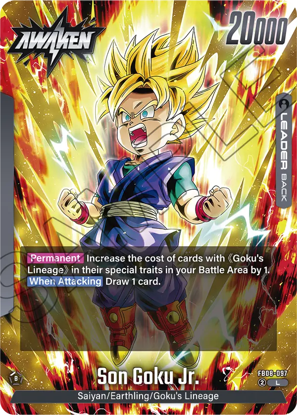 Son Goku Jr. FB08-097, cara Awaken del líder negro