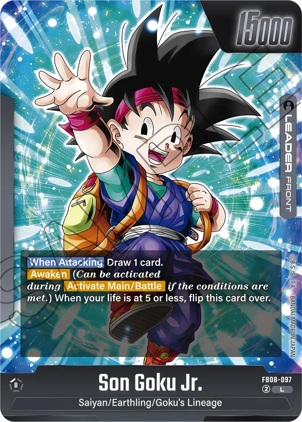 Son Goku Jr. FB08-097, cara normal del líder negro