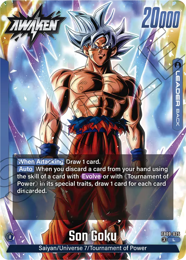 Son Goku FB09-025, cara Awaken del líder azul