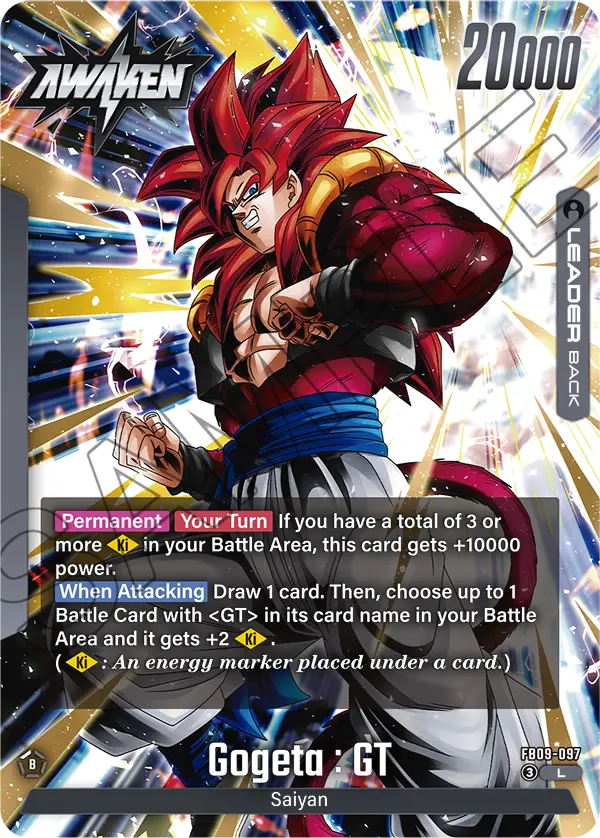 Gogeta : GT FB09-097, cara Awaken del líder negro