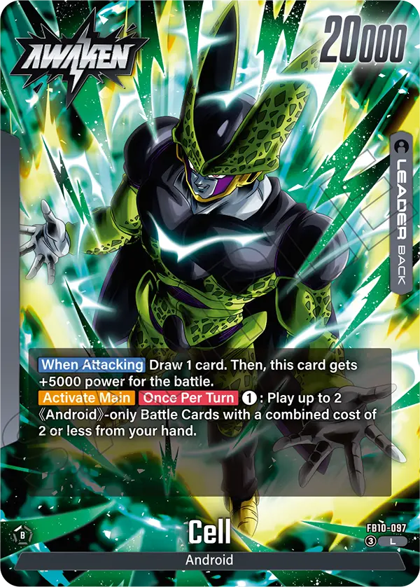 Cell FB10-097, cara Awaken del líder negro