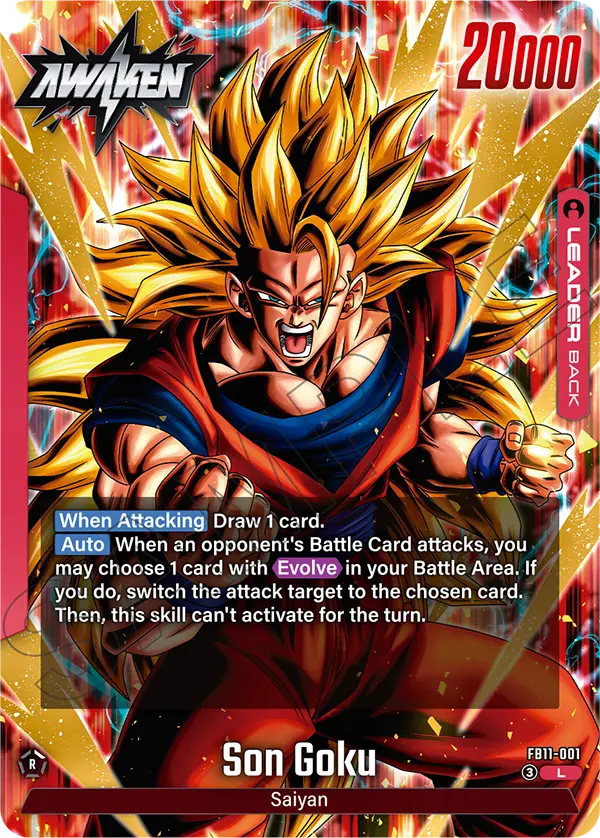 Son Goku FB11-001, cara Awaken del líder rojo