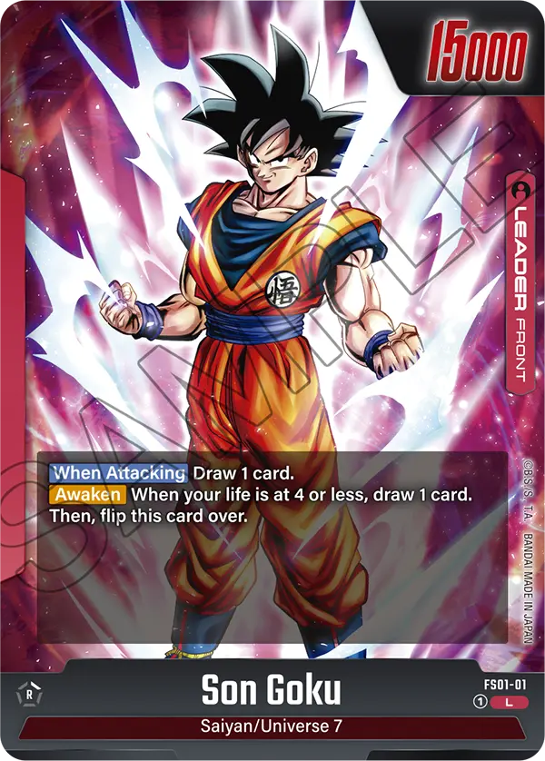 Son Goku FS01-01, cara normal del líder azul