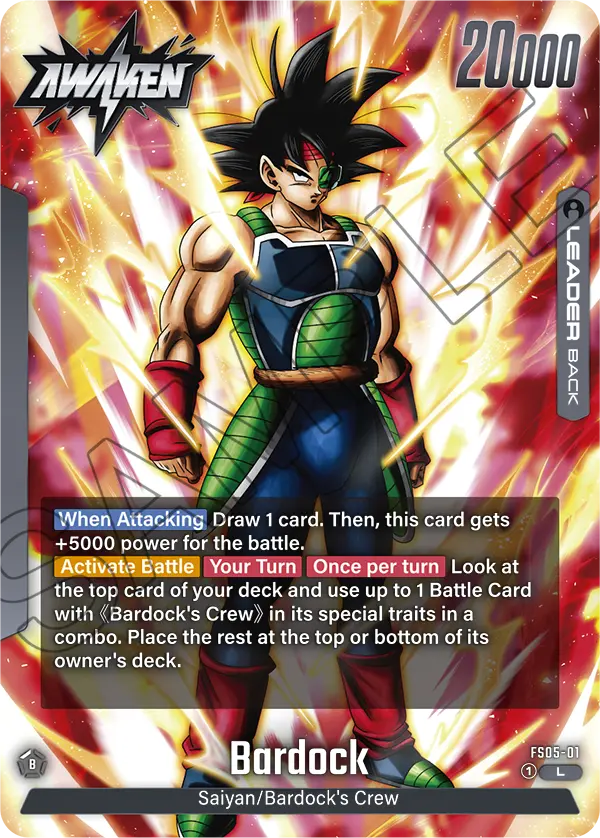 Bardock FS05-01, cara Awaken del líder negro