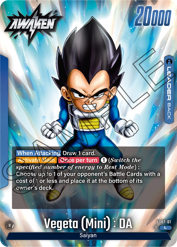 Vegeta (Mini) : DA FS07-01, cara Awaken del líder azul