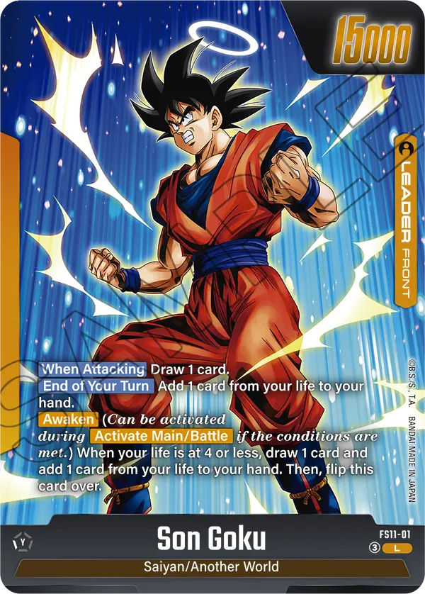 Son Goku FS11-01, cara normal del líder amarillo