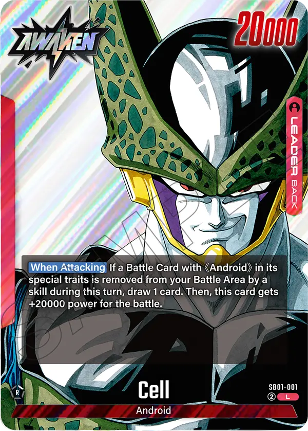 Cell SB01-001, cara Awaken del líder rojo