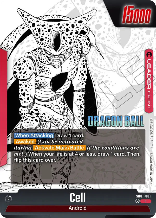 Cell SB01-001, cara normal del líder rojo