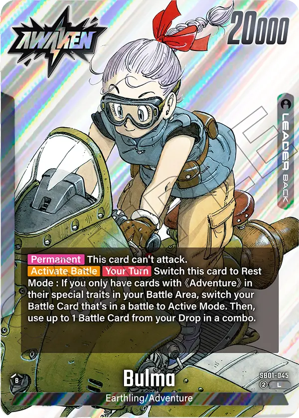 Bulma SB01-045, cara Awaken del líder negro